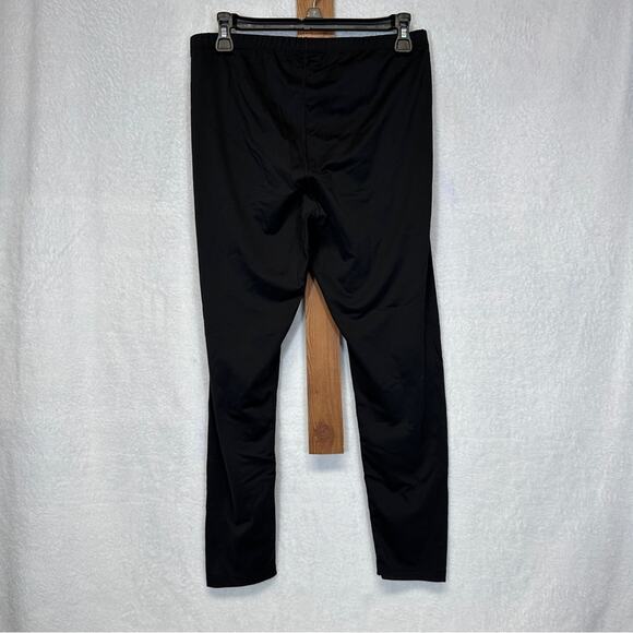 Athleta Black Mid Rise Drawstring Cropped Legging Pants Size M‎ - Picture 5 of 11